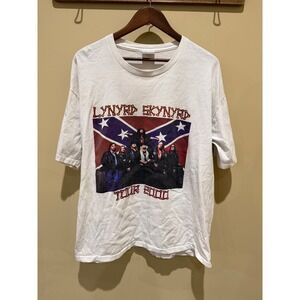 Vintage‎ Single Stitch Lynyrd Skynyrd White Tee Size XL